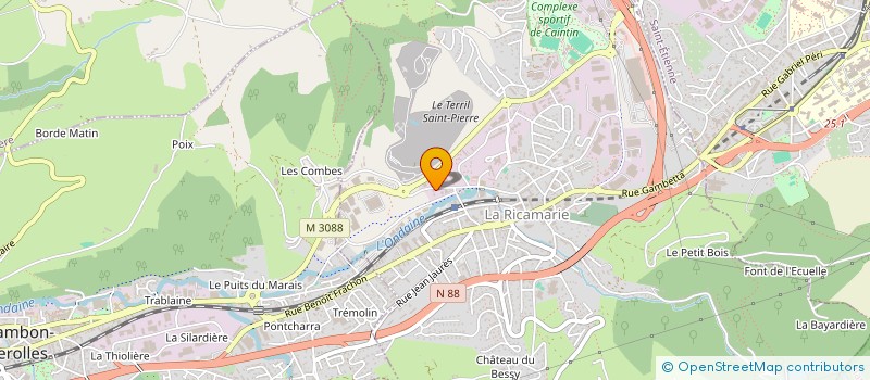 localisation de l'entreprise SOCIETE EXPLOITATION GRANGEON GUERIN à LA RICAMARIE