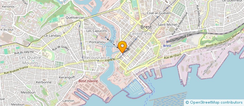 localisation de l'entreprise SOCIETE EXPLOITATION HOTELLERIE SARL à BREST