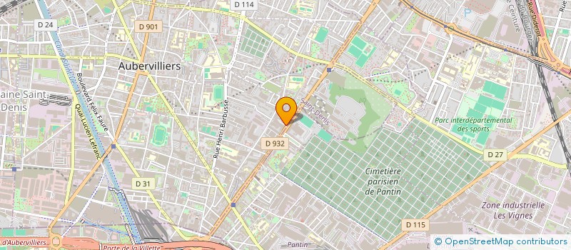 localisation de l'entreprise SOCIETE EXPLOITATION JAURES LECUYER à AUBERVILLIERS