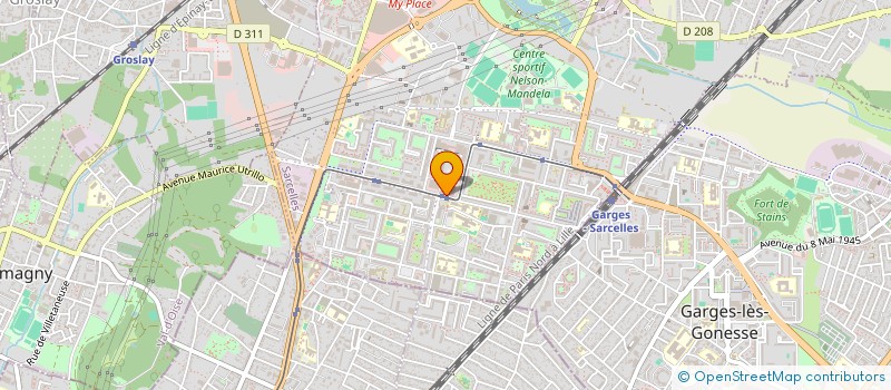 localisation de l'entreprise SOCIETE EXPLOITATION VIANDES SARCELLES à SARCELLES