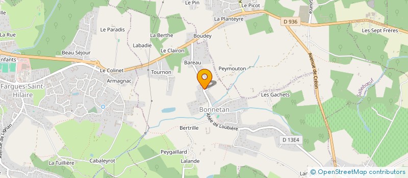 localisation de l'entreprise SOCIETE F. MUSSET ET FILS SARL à BONNETAN