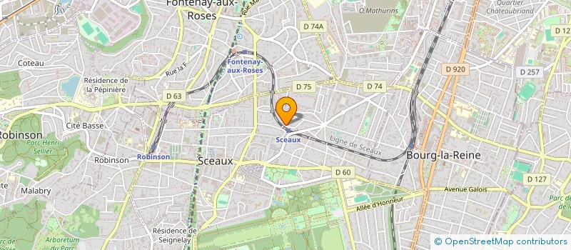 localisation de l'entreprise SOCIETE FABRE à SCEAUX
