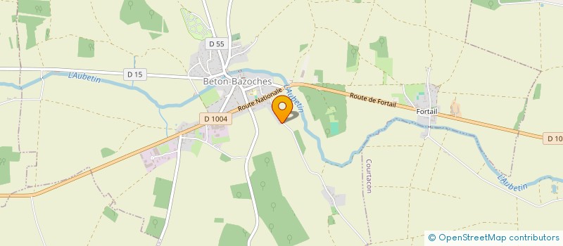 localisation de l'entreprise SOCIETE FABRICATION ET POSE D' ALUMINIUM  BETON-BAZOCHES