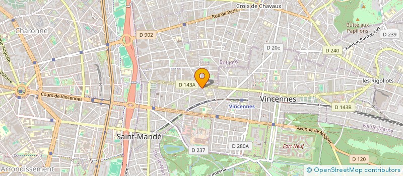 localisation de l'entreprise SOCIETE FAIRY NAILS à VINCENNES