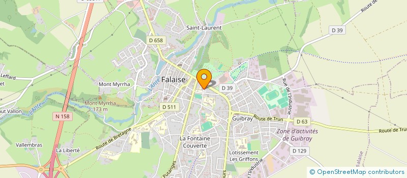 localisation de l'entreprise SOCIETE FALAISIENNE DE FABRICATION DE MOULES ET OUTILLAGES à FALAISE