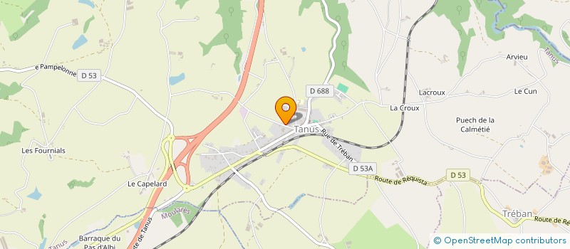 localisation de l'entreprise SOCIETE FALGAS  TANUS