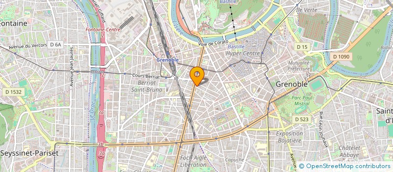 localisation de l'entreprise SOCIETE FAMILIALE ALPES COULEURS à GRENOBLE