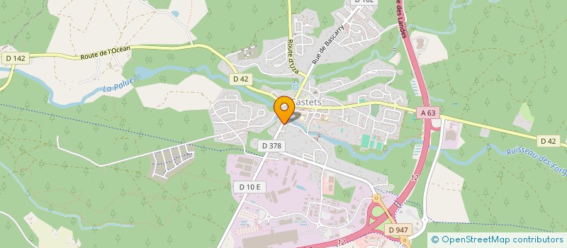 localisation de l'entreprise SOCIETE FAMILIALE ESQUERRE  CASTETS