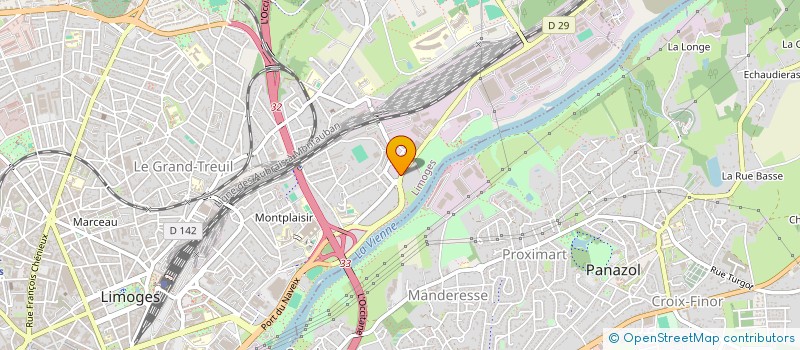 localisation de l'entreprise SOCIETE FAURE ET CIE à LIMOGES