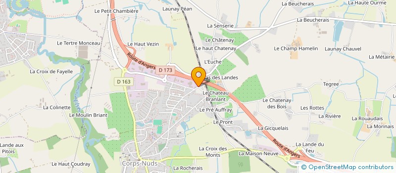 localisation de l'entreprise SOCIETE FB à CORPS-NUDS