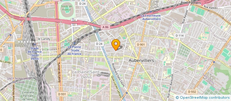 localisation de l'entreprise SOCIETE FC ENTREPRISE DE BATIMENT à AUBERVILLIERS