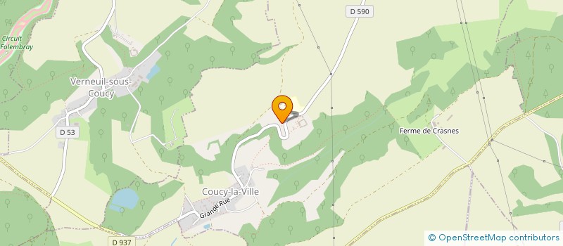 localisation de l'entreprise SOCIETE FERMIERE D'AUMONT  COUCY LA VILLE