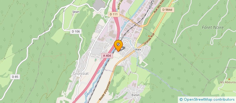 localisation de l'entreprise SOCIETE FERNANDES  GROISSIAT