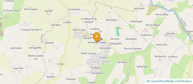 localisation de l'entreprise SOCIETE FEUNTEUN VELER à SAINT-FREGANT