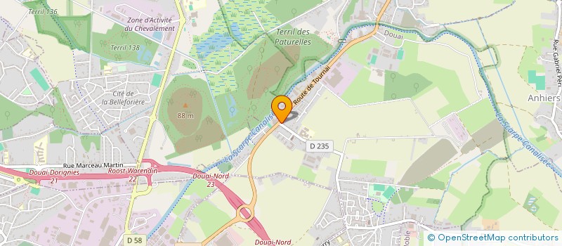 localisation de l'entreprise SOCIETE FEYS ET FOVEAUX à DOUAI