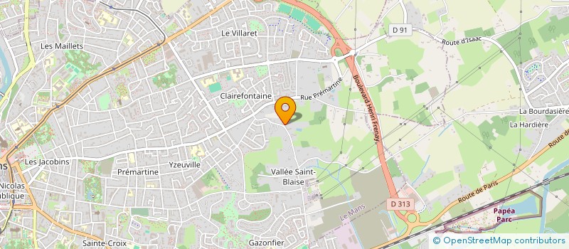 localisation de l'entreprise SOCIETE FFRADET à LE MANS