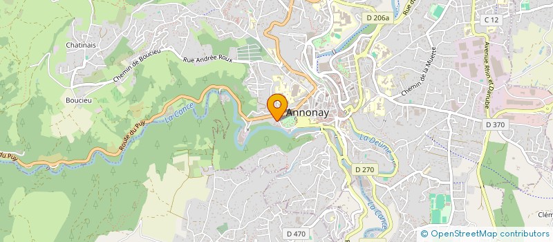 localisation de l'entreprise SOCIETE FGS à ANNONAY