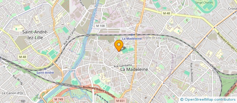 localisation de l'entreprise SOCIETE FICHEL à LA MADELEINE