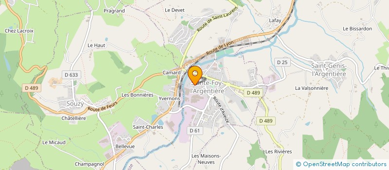 localisation de l'entreprise SOCIETE FIDESIENNE D'ELECTRICITE  SAINTE-FOY-L'ARGENTIERE