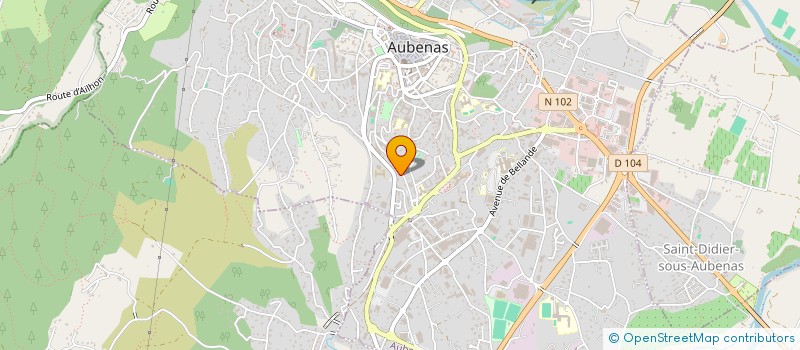 localisation de l'entreprise SOCIETE FIDUCIAIRE ARDECHOISE à AUBENAS