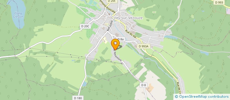 localisation de l'entreprise SOCIETE FINANCIERE BARASSI  CIREY-SUR-VEZOUZE