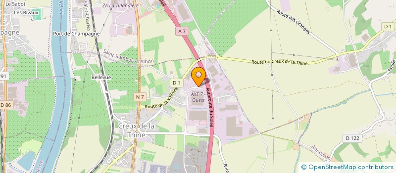 localisation de l'entreprise SOCIETE FINANCIERE BERT  ALBON