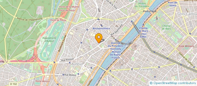 localisation de l'entreprise SOCIETE FINANCIERE BIGARD SA à PARIS