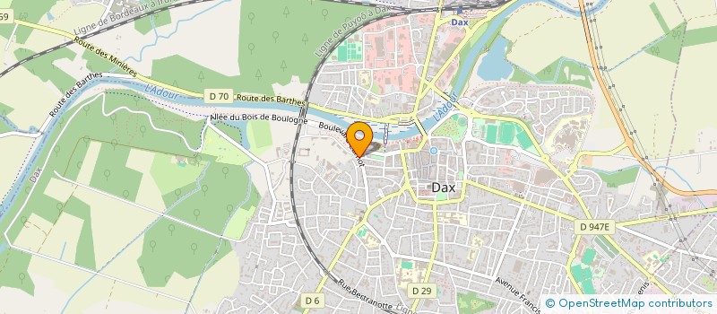 localisation de l'entreprise SOCIETE FINANCIERE CARNOT  DAX