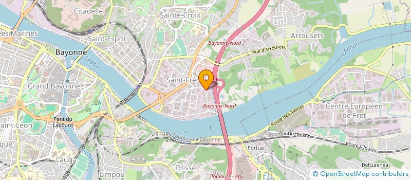 localisation de l'entreprise SOCIETE FINANCIERE CAUDERAN à BAYONNE