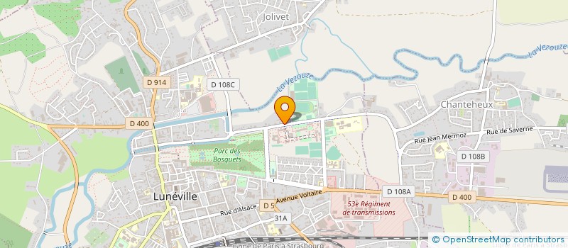 localisation de l'entreprise SOCIETE FINANCIERE DE LA VALLEE DE LA MEURTHE  LUNEVILLE