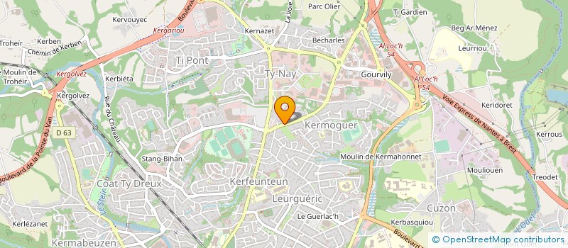 localisation de l'entreprise SOCIETE FINANCIERE DE TY NAY à QUIMPER