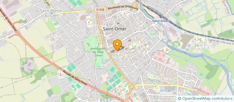 localisation de l'entreprise SOCIETE FINANCIERE DEROO  SAINT-OMER