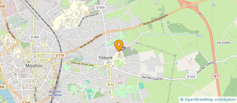 localisation de l'entreprise SOCIETE FINANCIERE DES COURS à YZEURE
