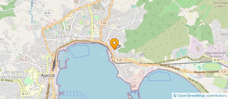 localisation de l'entreprise SOCIETE FINANCIERE ET D'INVESTISSEMENT CASTELLANI  AJACCIO