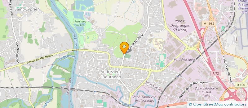 localisation de l'entreprise SOCIETE FINANCIERE GAUTIER  ANDREZIEUX-BOUTHEON