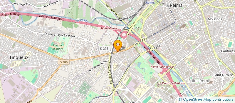 localisation de l'entreprise SOCIETE FINANCIERE GONTERO à REIMS