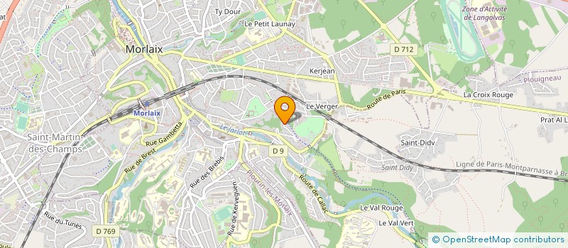 localisation de l'entreprise SOCIETE FINANCIERE GUIVARCH à MORLAIX