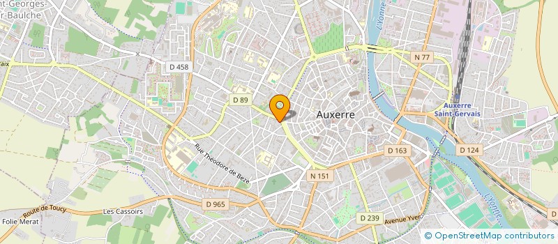 localisation de l'entreprise SOCIETE FINANCIERE HAMEL à AUXERRE