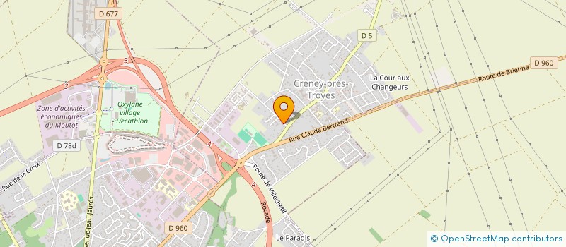localisation de l'entreprise SOCIETE FINANCIERE I. CAMES à CRENEY-PRES-TROYES