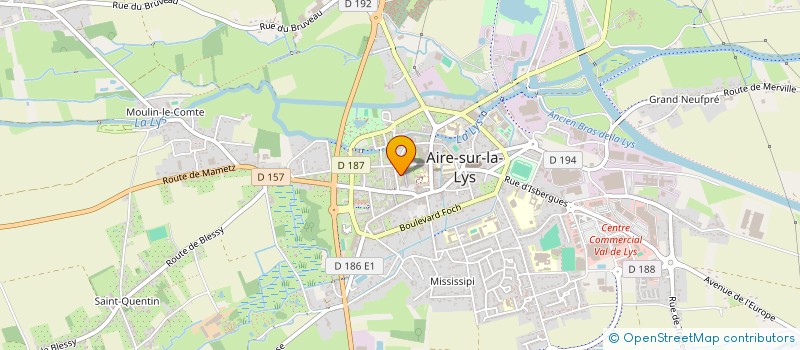 localisation de l'entreprise SOCIETE FINANCIERE JEF à AIRE-SUR-LA-LYS