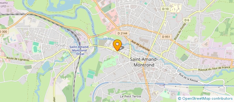 localisation de l'entreprise SOCIETE FINANCIERE JOGO  SAINT-AMAND-MONTROND
