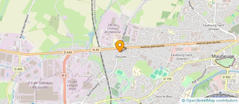 localisation de l'entreprise SOCIETE FINANCIERE LO GIUDICE  GOGNIES-CHAUSSEE