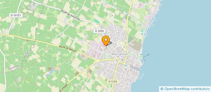 localisation de l'entreprise SOCIETE FINANCIERE MARTIN - SOFIMA à MARSEILLAN