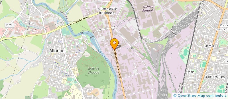 localisation de l'entreprise SOCIETE FINANCIERE PONTHOU à LE MANS