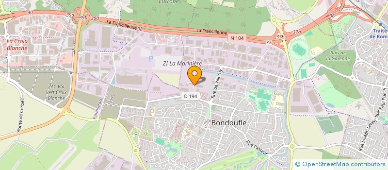 localisation de l'entreprise SOCIETE FINANCIERE SP à BONDOUFLE