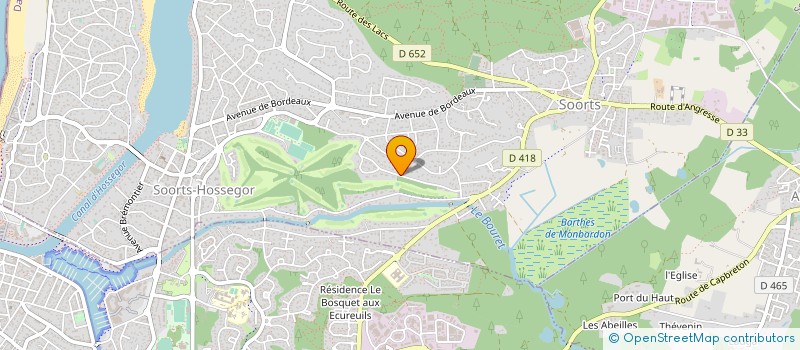 localisation de l'entreprise SOCIETE FINANCIERE THOMAVIC  SOORTS-HOSSEGOR