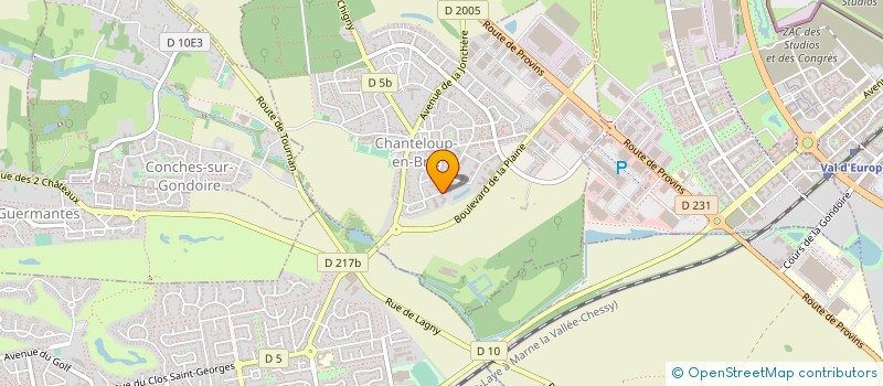 localisation de l'entreprise SOCIETE FJTL  CHANTELOUP-EN-BRIE