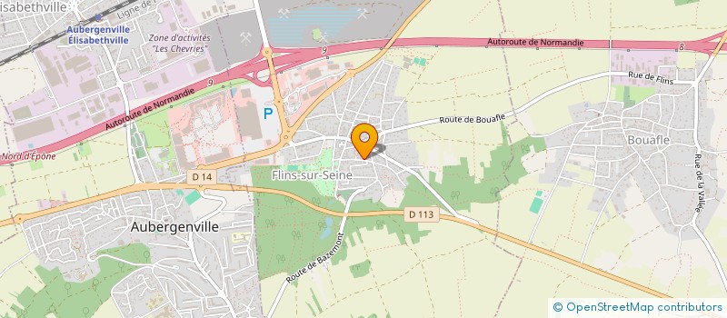 localisation de l'entreprise SOCIETE FLINS ELECTRICITE à FLINS-SUR-SEINE