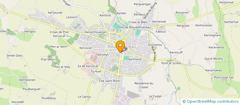 localisation de l'entreprise SOCIETE FLO COIFFURE à PLOUDALMEZEAU