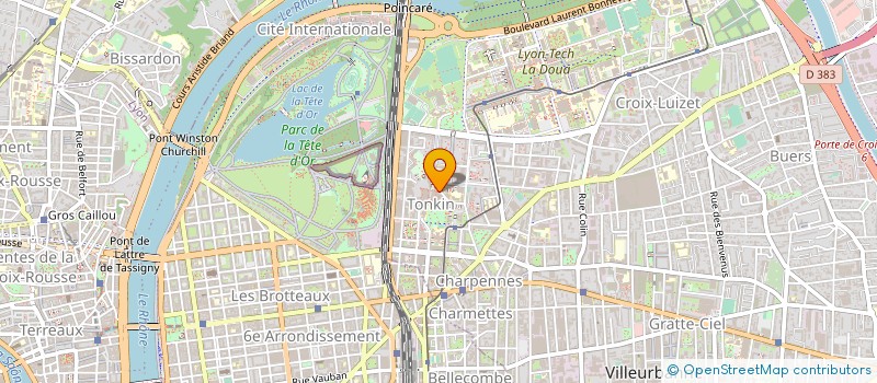 localisation de l'entreprise SOCIETE FLORALE DU TONKIN à VILLEURBANNE